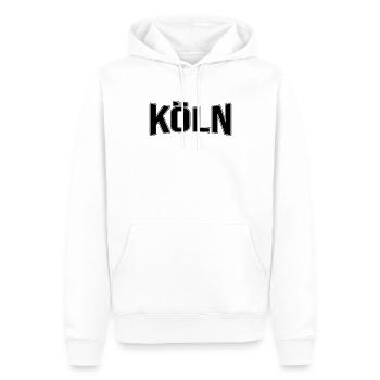 Cologne - Sweat à capuche Premium bio Homme - blanc - Devant - Nico (187cm)