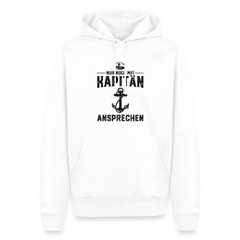 Segeln Bootsführerschein Bootsfahrer Kapitän - Männer Premium Bio Hoodie - Weiß - Vorne - Nico (187cm)