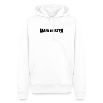 Manchester - Sweat à capuche Premium bio Homme - blanc - Devant - Nico (187cm)