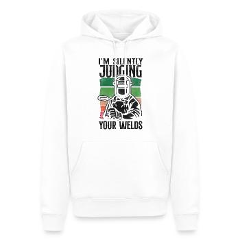 Welder Welding Vintage Retro I'm - Männer Premium Bio Hoodie - Weiß - Vorne - Nico (187cm)