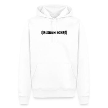 Gelsenkirchen - Männer Premium Bio Hoodie - Weiß - Vorne - Nico (187cm)