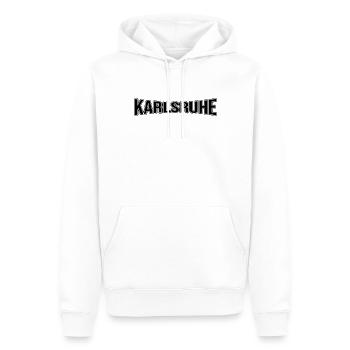 Karlsruhe - Männer Premium Bio Hoodie - Weiß - Vorne - Nico (187cm)