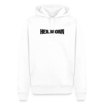 Heilbronn - Männer Premium Bio Hoodie - Weiß - Vorne - Nico (187cm)