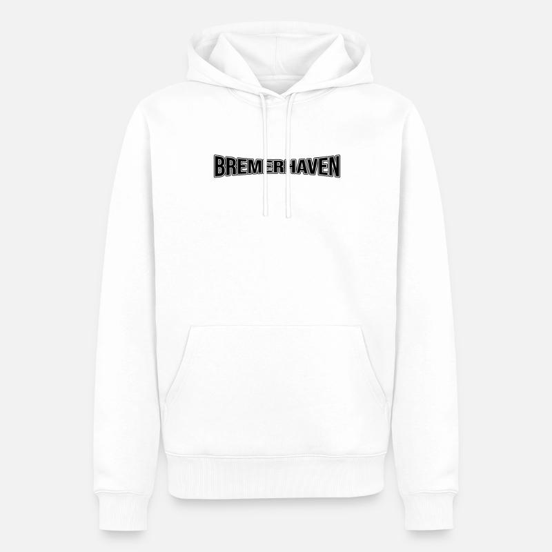 Bremerhaven - Männer Premium Bio Hoodie - Weiß