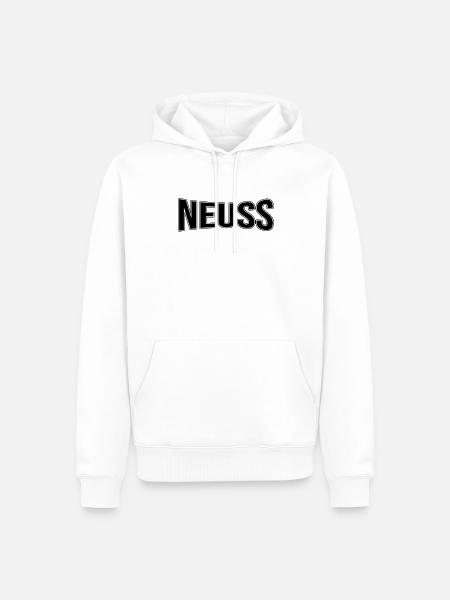Neuss - Männer Premium Bio Hoodie - Weiß