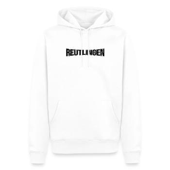 Reutlingen - Männer Premium Bio Hoodie - Weiß - Vorne - Nico (187cm)