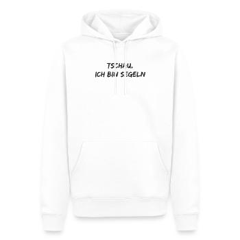 Segeln - Tschau Ich bin Segeln - Männer Premium Bio Hoodie - Weiß - Vorne - Nico (187cm)