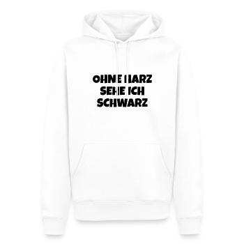 Harz Torfhaus Wanderung Harzer Brocken - Männer Premium Bio Hoodie - Weiß - Vorne - Nico (187cm)