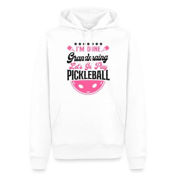 Pickleball Grandma I'm Done - Men’s Premium Organic Hoodie - white - Front - Nico (187cm)