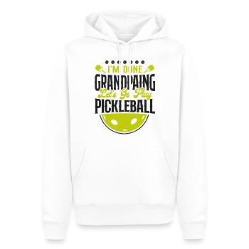 Pickleball Grandpa I'm Done - Men’s Premium Organic Hoodie - white - Front - Nico (187cm)
