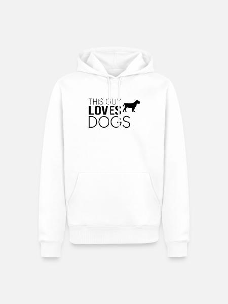 Typ Hund Spruch - Männer Premium Bio Hoodie - Weiß