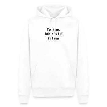 Ski - Tschau Ich bin Ski fahren - Männer Premium Bio Hoodie - Weiß - Vorne - Nico (187cm)