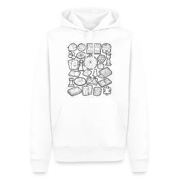 Board games and board games - Men’s Premium Organic Hoodie - white - Front - Nico (187cm)