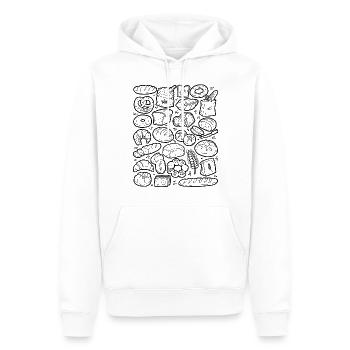 Baking bread - Men’s Premium Organic Hoodie - white - Front - Nico (187cm)