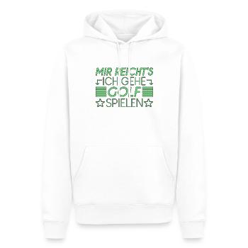 Golf Spruch - Männer Premium Bio Hoodie - Weiß - Vorne - Nico (187cm)