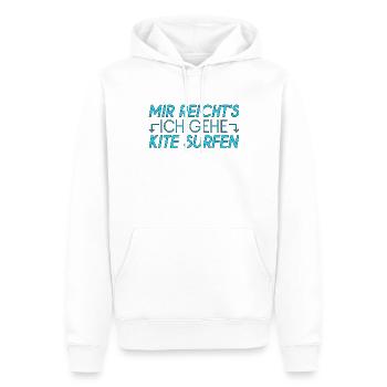 Kite surfen Spruch - Männer Premium Bio Hoodie - Weiß - Vorne - Nico (187cm)