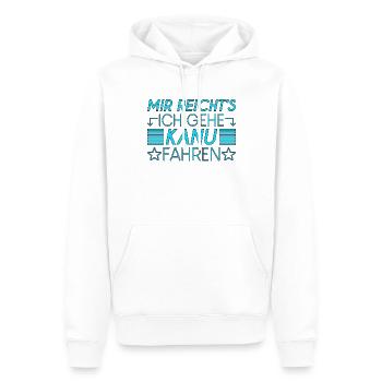 Kanusport Spruch - Männer Premium Bio Hoodie - Weiß - Vorne - Nico (187cm)