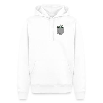 Tracteur de poche agricole agricole - Sweat à capuche Premium bio Homme - blanc - Devant - Nico (187cm)