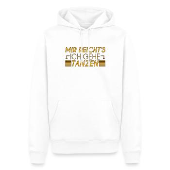 Tanzen Spruch - Männer Premium Bio Hoodie - Weiß - Vorne - Nico (187cm)