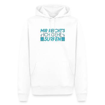 Surfen Spruch - Männer Premium Bio Hoodie - Weiß - Vorne - Nico (187cm)