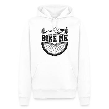 Enduro VTT VTT - Sweat à capuche Premium bio Homme - blanc - Devant - Nico (187cm)