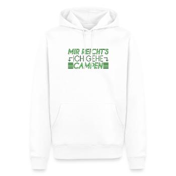 Camping Spruch - Männer Premium Bio Hoodie - Weiß - Vorne - Nico (187cm)