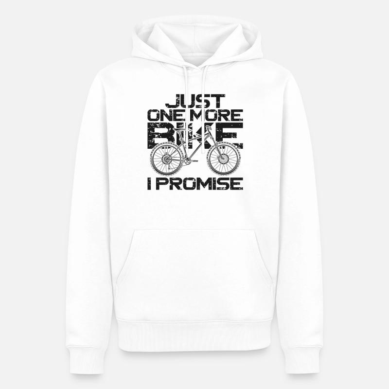 Enduro VTT VTT Équitation - Sweat à capuche Premium bio Homme - blanc