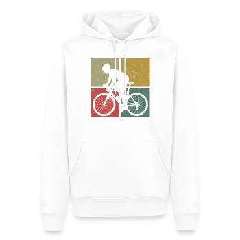 Funny Road Bike Riding Cycling - Männer Premium Bio Hoodie - Weiß - Vorne - Nico (187cm)