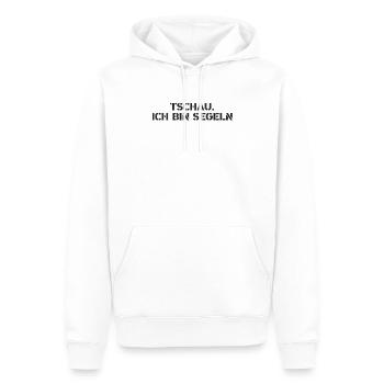 Segeln - Tschau Ich bin Segeln - Männer Premium Bio Hoodie - Weiß - Vorne - Nico (187cm)