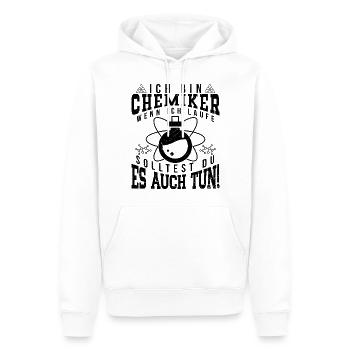 Chemie Chemiker Chemiestudent Lustig Labor - Männer Premium Bio Hoodie - Weiß - Vorne - Nico (187cm)