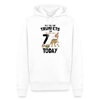 Parasaurolophus pour les dinosaures et les chasseurs de fosil - Sweat à capuche Premium bio Homme - blanc - Devant - Nico (187cm)