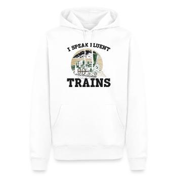 Steam Train Driver Trainspotting - Männer Premium Bio Hoodie - Weiß - Vorne - Nico (187cm)