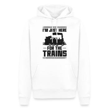 Steam Train Driver Trainspotting - Männer Premium Bio Hoodie - Weiß - Vorne - Nico (187cm)
