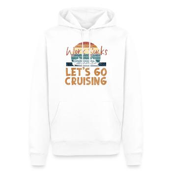 Cruise Ship Vacation Retro Vintage - Männer Premium Bio Hoodie - Weiß - Vorne - Nico (187cm)