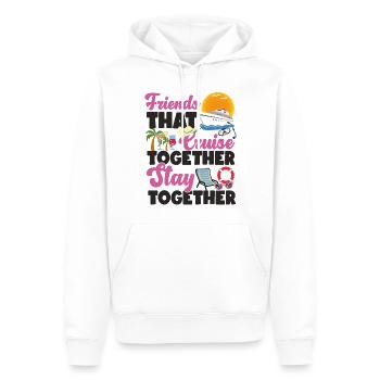 Cruise Ship Vacation Friends - Männer Premium Bio Hoodie - Weiß - Vorne - Nico (187cm)
