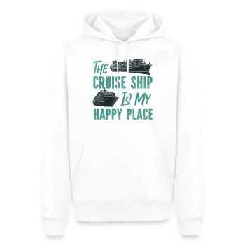 Croisière Vacances Vintage Le - Sweat à capuche Premium bio Homme - blanc - Devant - Nico (187cm)
