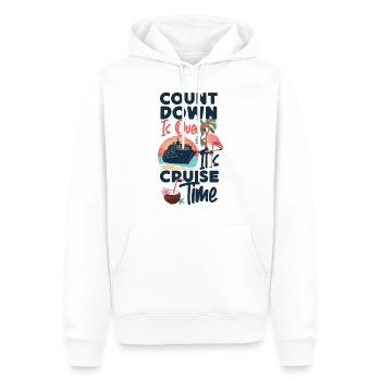 Cruise Ship Vacation Count Down Is - Men’s Premium Organic Hoodie - white - Front - Nico (187cm)