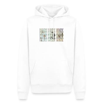 BMX - Männer Premium Bio Hoodie - Weiß - Vorne - Nico (187cm)
