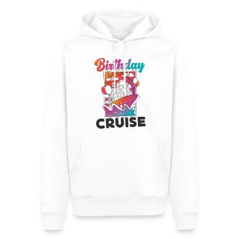 Cruise Ship Vacation Birthday - Männer Premium Bio Hoodie - Weiß - Vorne - Nico (187cm)