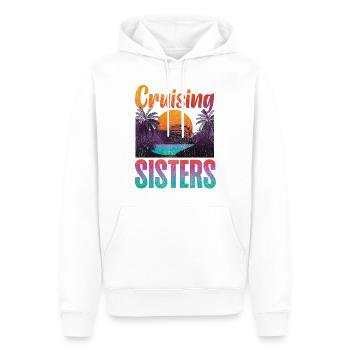 Cruise Ship Vacation Sister Girl - Men’s Premium Organic Hoodie - white - Front - Nico (187cm)
