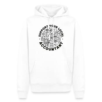 Accountant Bookkeeper Accounting - Männer Premium Bio Hoodie - Weiß - Vorne - Nico (187cm)