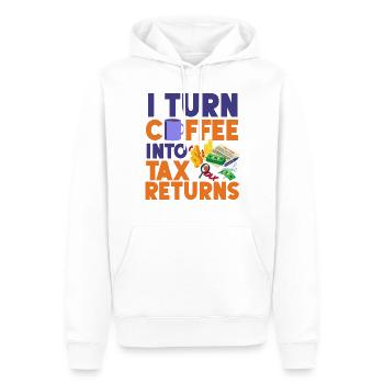 Accountant Bookkeeper Accounting - Männer Premium Bio Hoodie - Weiß - Vorne - Nico (187cm)