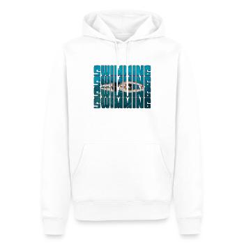 Nager - Sweat à capuche Premium bio Homme - blanc - Devant - Nico (187cm)
