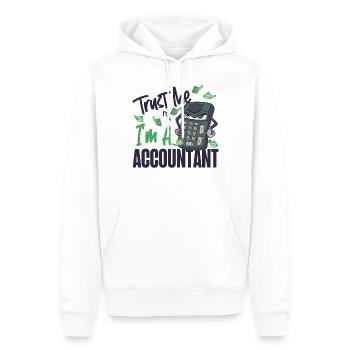 Accountant Bookkeeper Accounting - Männer Premium Bio Hoodie - Weiß - Vorne - Nico (187cm)