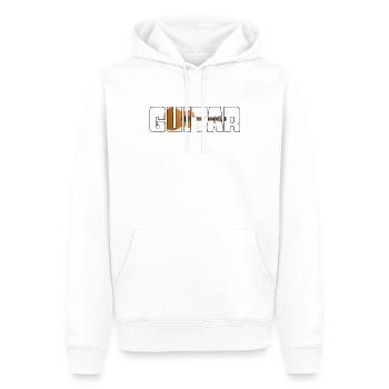 Gitarre - Männer Premium Bio Hoodie - Weiß - Vorne - Nico (187cm)