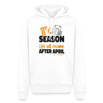 Accountant Bookkeeper Accounting - Men’s Premium Organic Hoodie - white - Front - Nico (187cm)