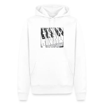 Piano - Men’s Premium Organic Hoodie - white - Front - Nico (187cm)