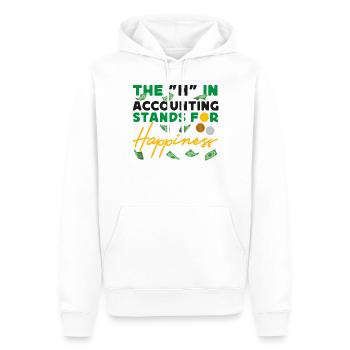 Accountant Bookkeeper Accounting - Männer Premium Bio Hoodie - Weiß - Vorne - Nico (187cm)