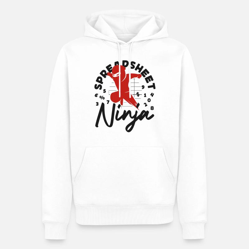 Comptable Comptable Comptable - Sweat à capuche Premium bio Homme - blanc