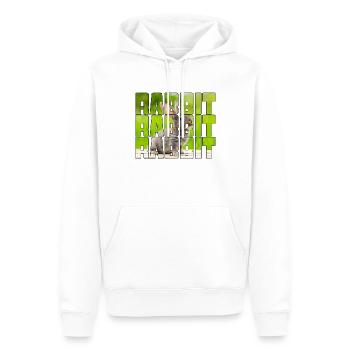 Lièvre - Sweat à capuche Premium bio Homme - blanc - Devant - Nico (187cm)